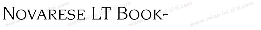 Novarese LT Book字体转换